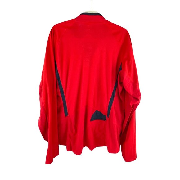 Adidas Clima365 Mens Red Black Pullover Jacket XL ClimaLite Long Sleeve Oversize - Picture 2 of 11